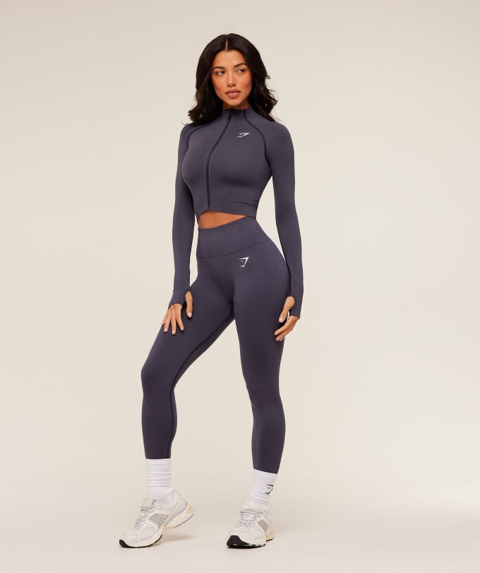 Vital Seamless Midi Zip 2.0 Pullover